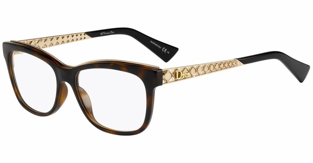 Dior Diorama O1 EOG Eyeglasses Tortoise Gold 53mm Women
