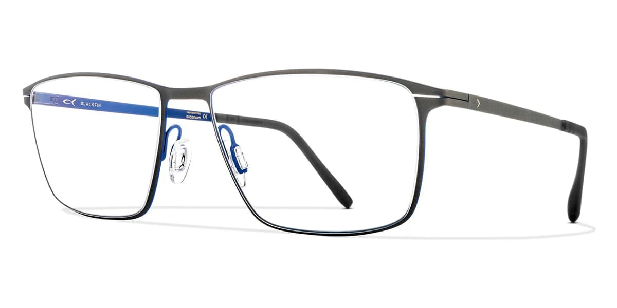 Blackfin Garrison BF953 Col. 1194 Eyeglasses Grey Blue 56mm Men