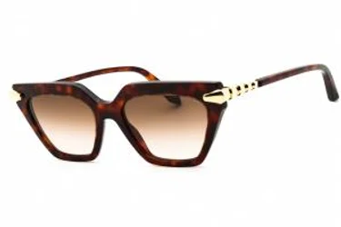 Bvlgari BV40031I SERPENTI VIPER 54F Sunglasses Red Havana 53mm