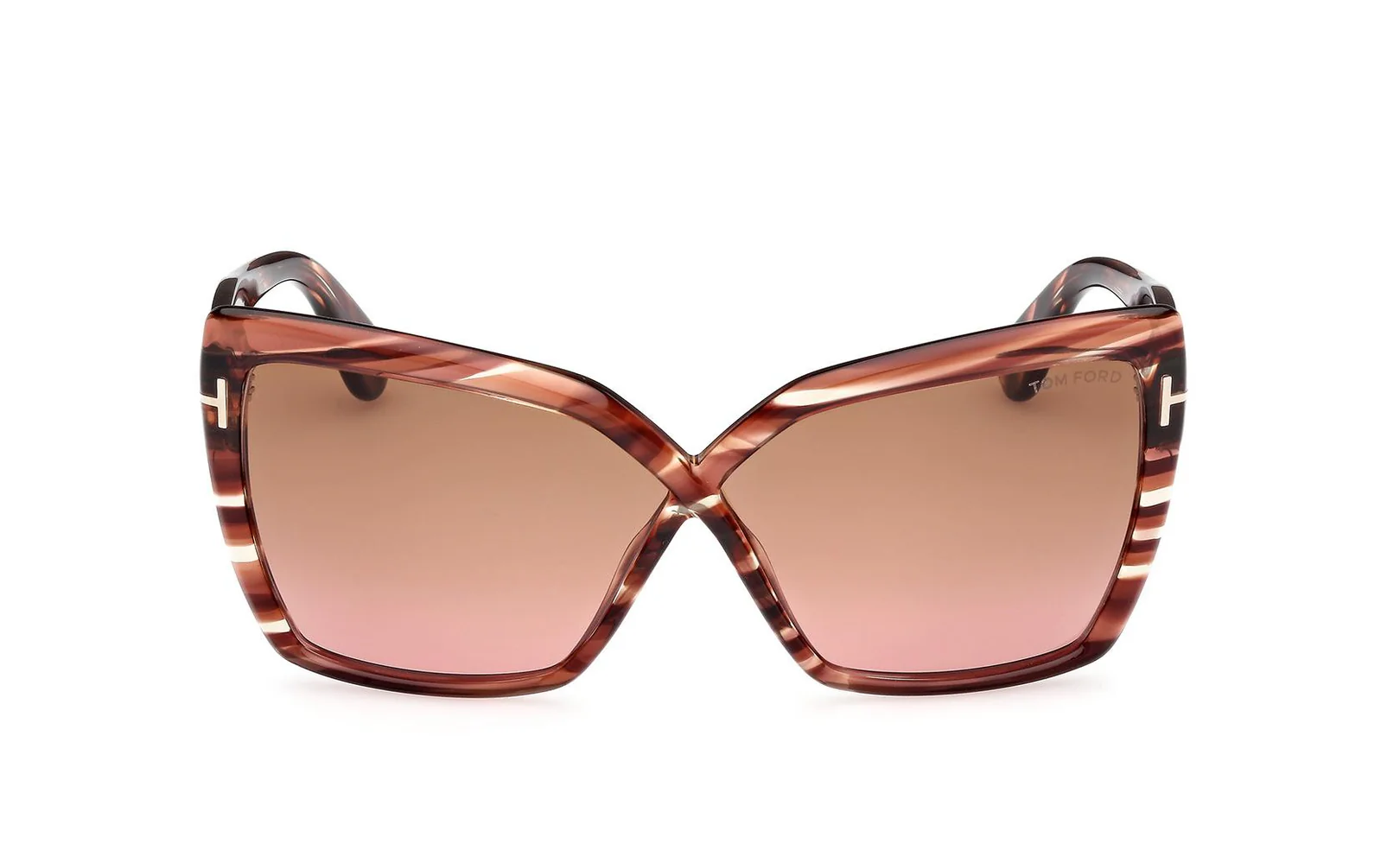 Tom Ford FT1195 Fiore 54F Sunglasses Red Havana 63mm Women 2