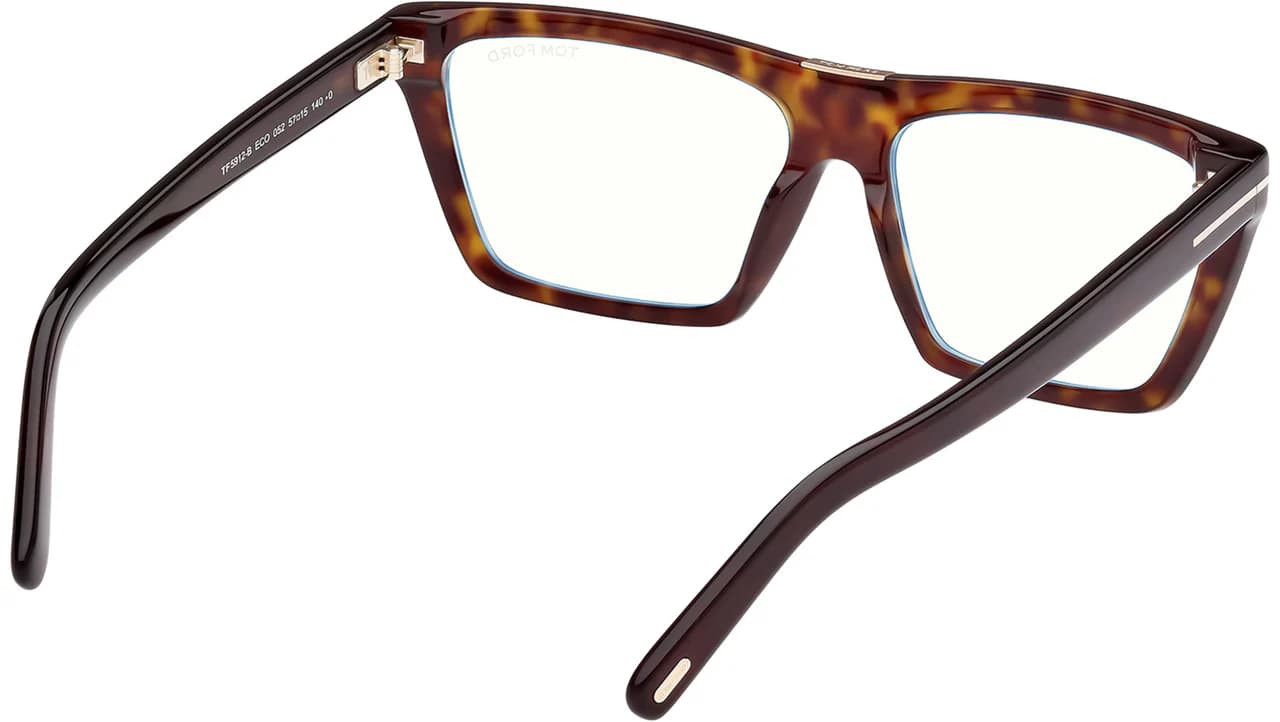 Tom Ford FT5912B 052 Eyeglasses Dark Havana 57mm Women 5