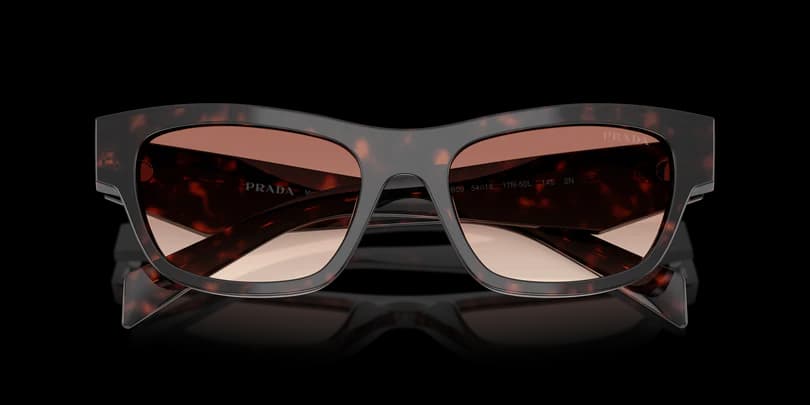 Prada 0PR B09S 17N50L Sunglasses Tortoise 52mm Women 5