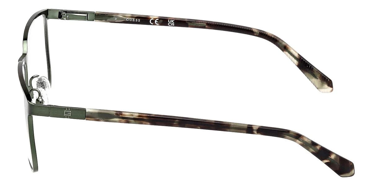 Guess GU50243 097 Eyeglasses Matte Dark Green 58mm Men 3