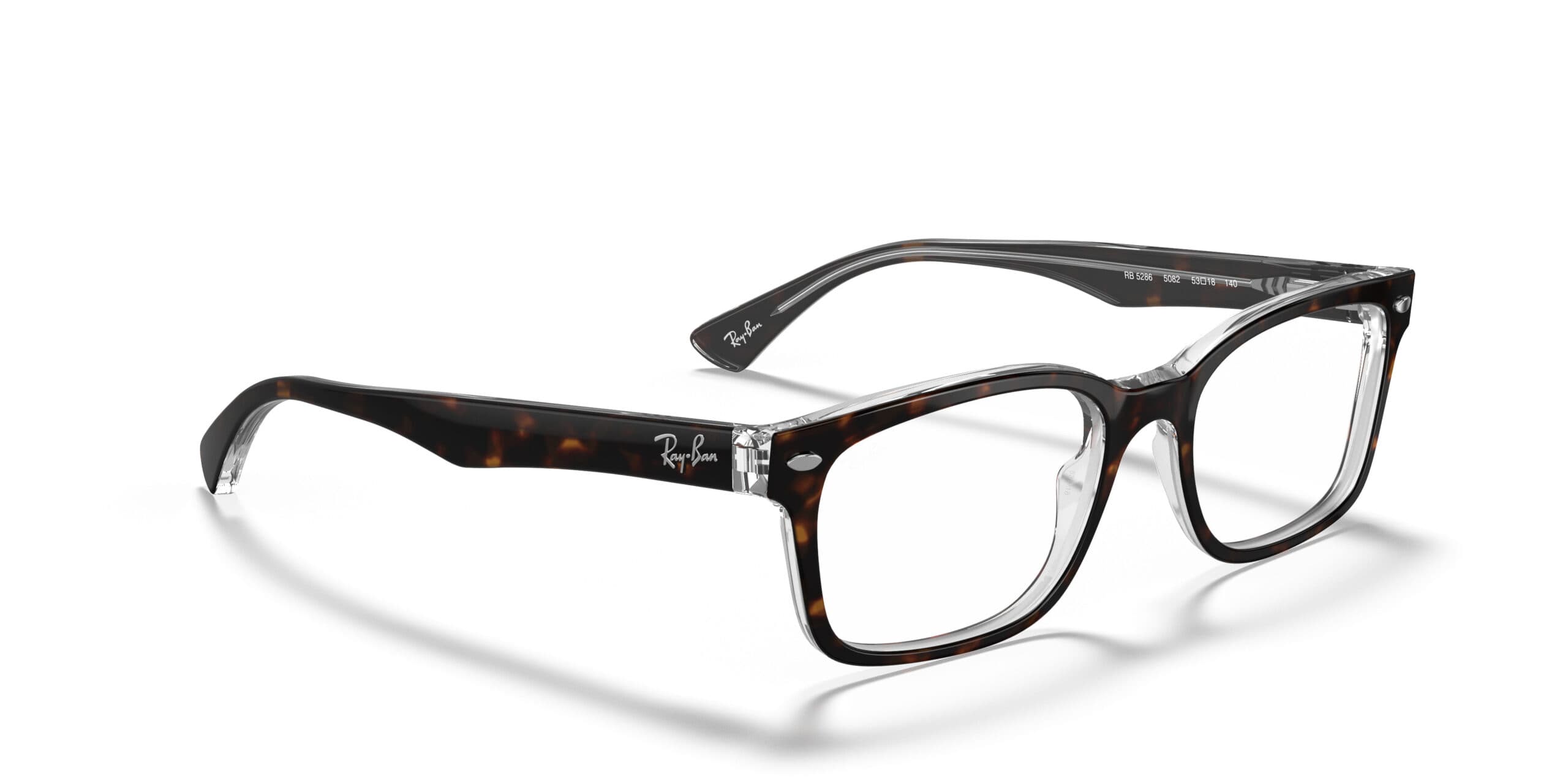Ray-Ban RB5286 5082 Eyeglasses Brown 51mm Unisex 5