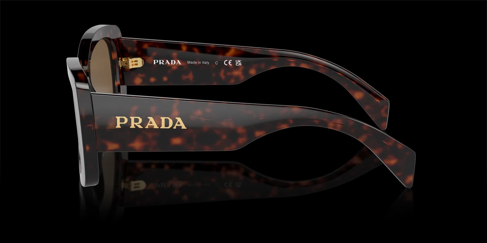 Prada 0PR A08S 16N5Y1 Sunglasses Briar Tortoise 56mm Women 2