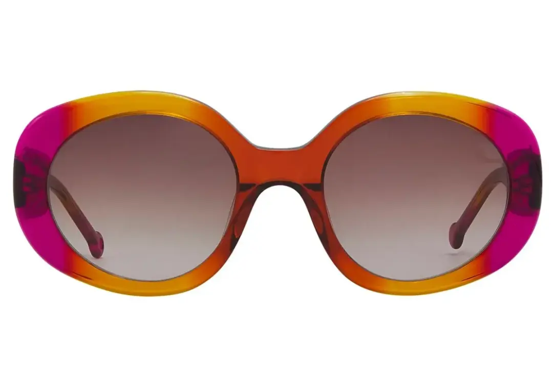 Nathalie Blanc Annie C653 Sunglasses Orange Rose 48mm Women 2