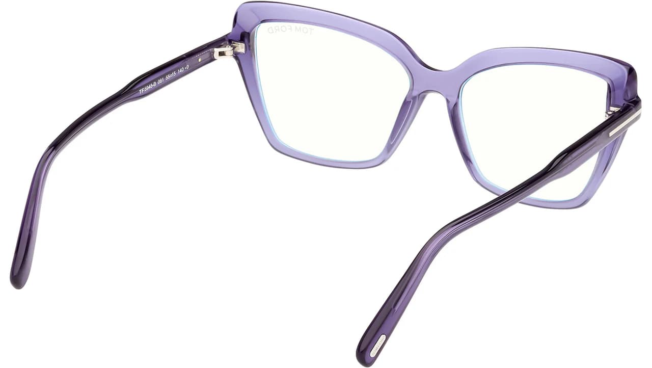 Tom Ford FT5948B 081 Eyeglasses Shiny Violet 55mm Women 5