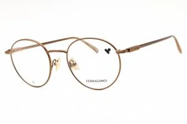 Salvatore Ferragamo SF2229 730 Eyeglasses Amber Gold 50mm