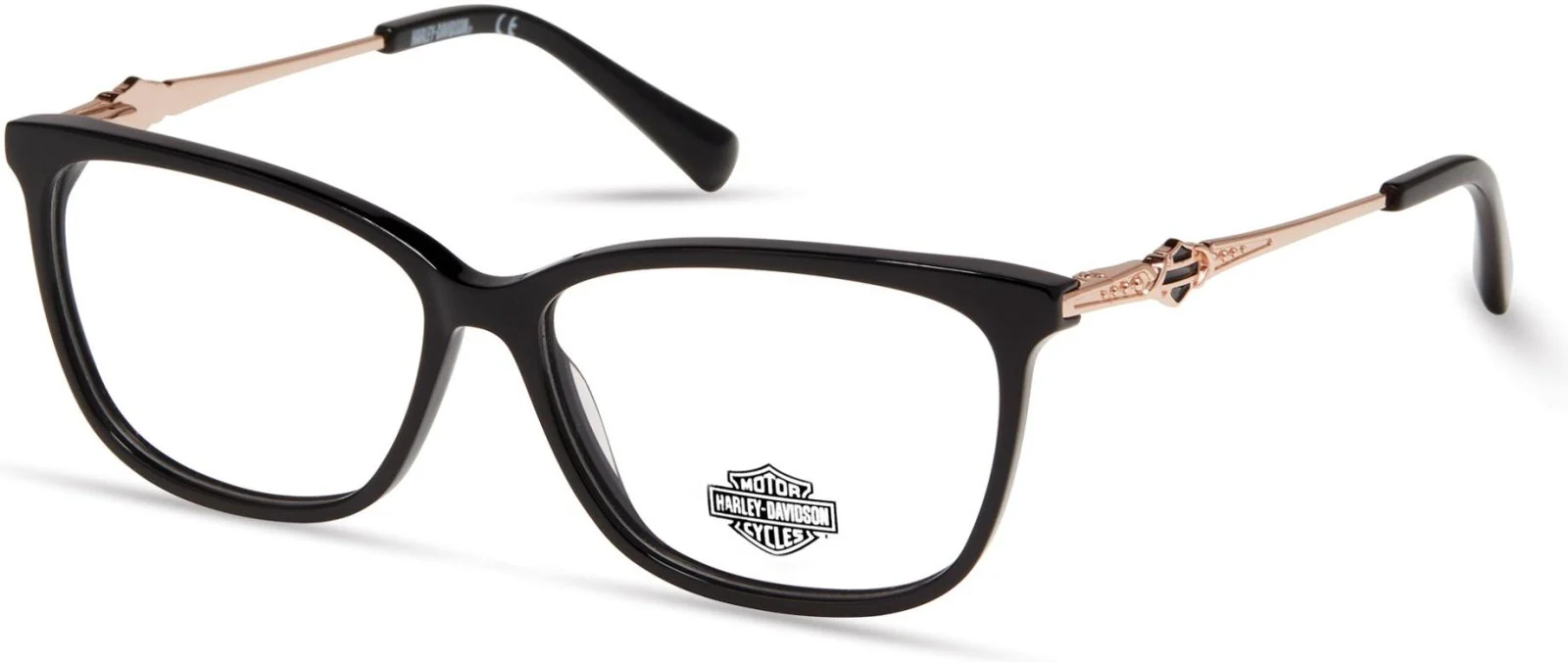 Harley Davidson HD0564 001 Eyeglasses Shiny Black 54mm Women