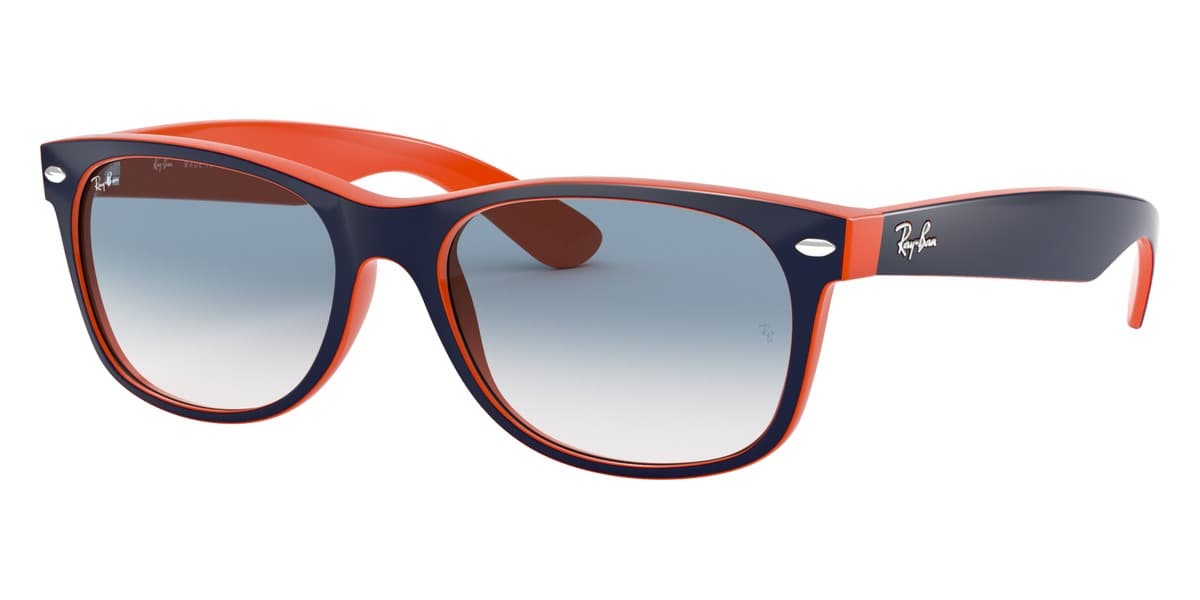 Ray-Ban RB2132 NEW WAYFARER 7893F Sunglasses Blue Orange 55mm Men