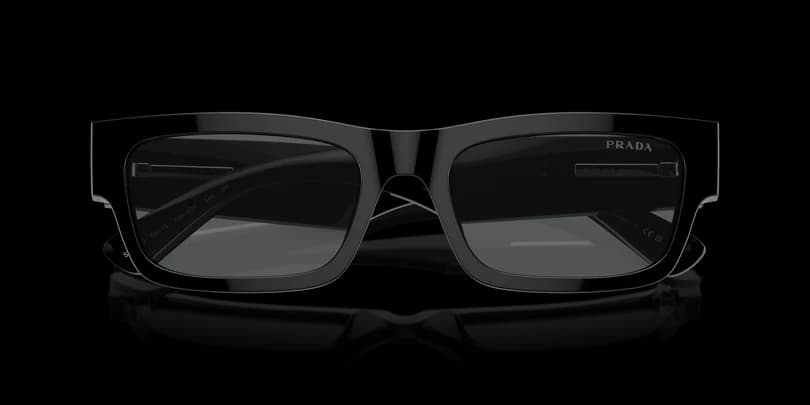 Prada 0PR A03S 16K07T Sunglasses Black 56mm Men 5
