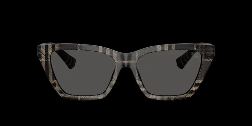Burberry 0BE4468 419987 Sunglasses Grey Check 54mm Women 2