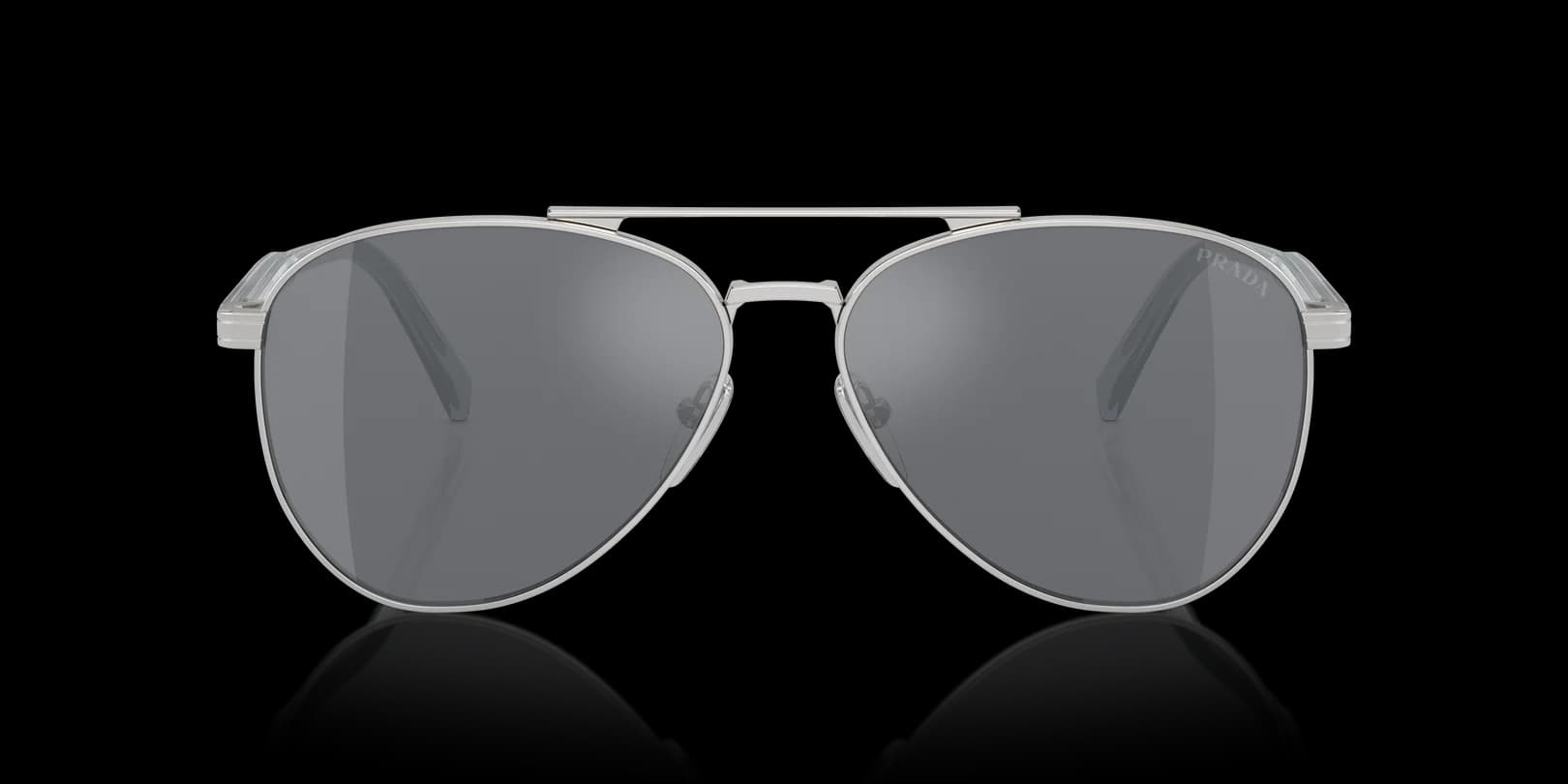 Prada 0PR A58S 1BC175 Sunglasses Silver 61mm Men 2