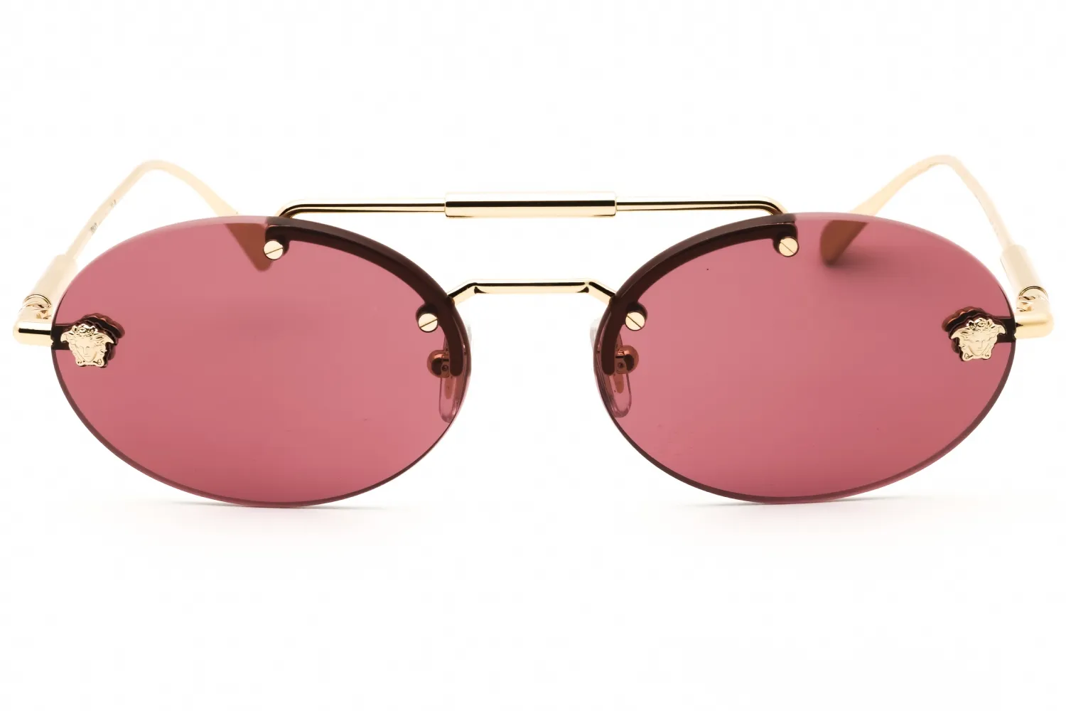 Versace 0VE2295 12521A Eyeglasses Pale Gold Metal 56mm Unisex 2