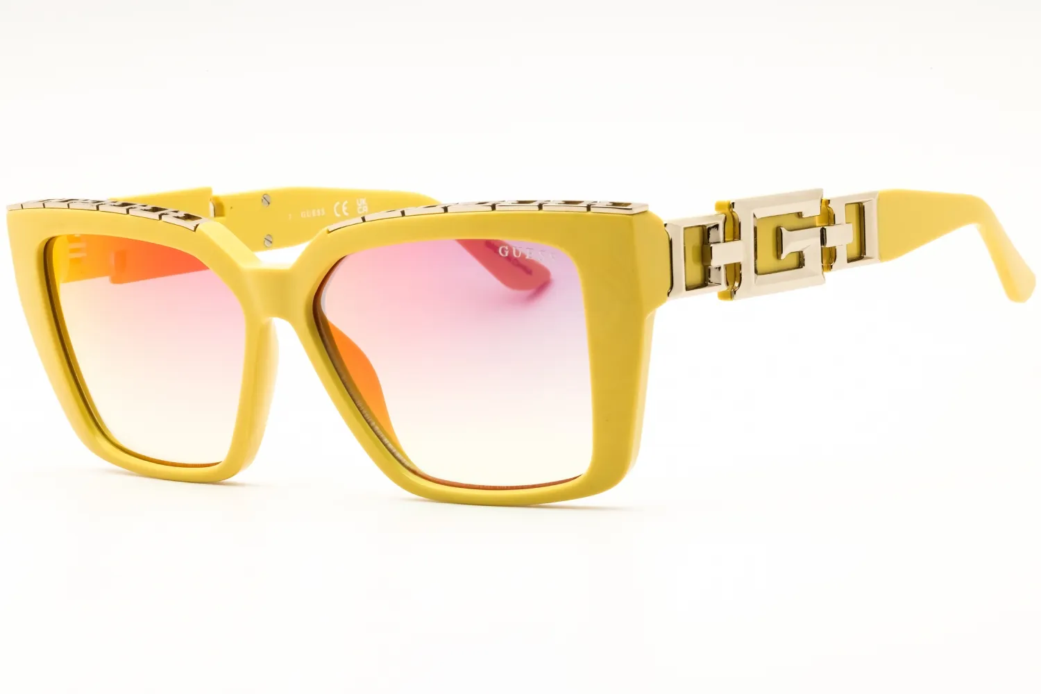 Guess GU7915 39X Sunglasses Shiny Yellow 55mm Women