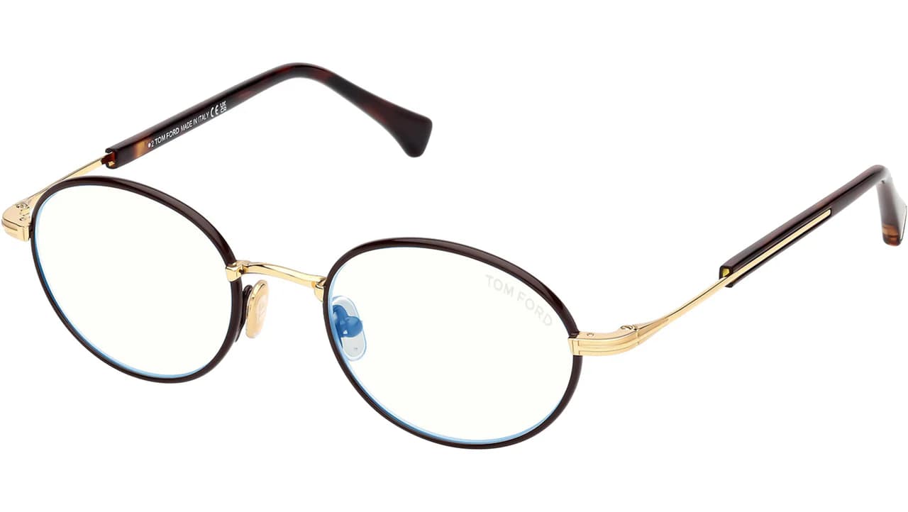 Tom Ford FT5973B 050 Eyeglasses Dark Brown 49mm Men