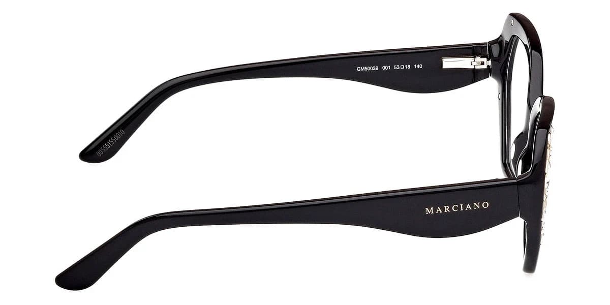 Marciano GM50039 001 Eyeglasses Shiny Black 53mm Women 5