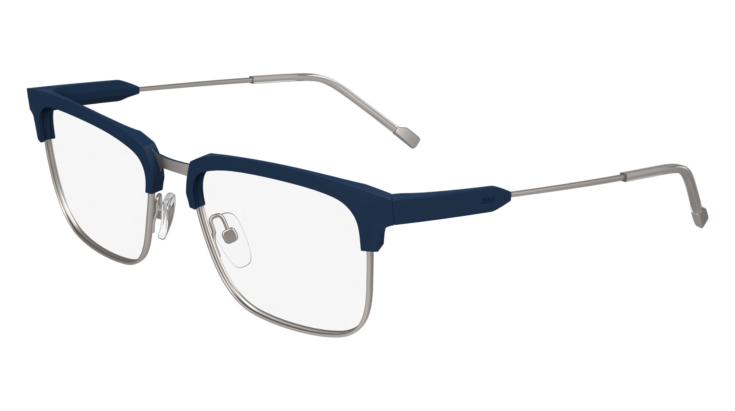 Zeiss ZS24148 406 Eyeglasses Satin Blue 54mm Men