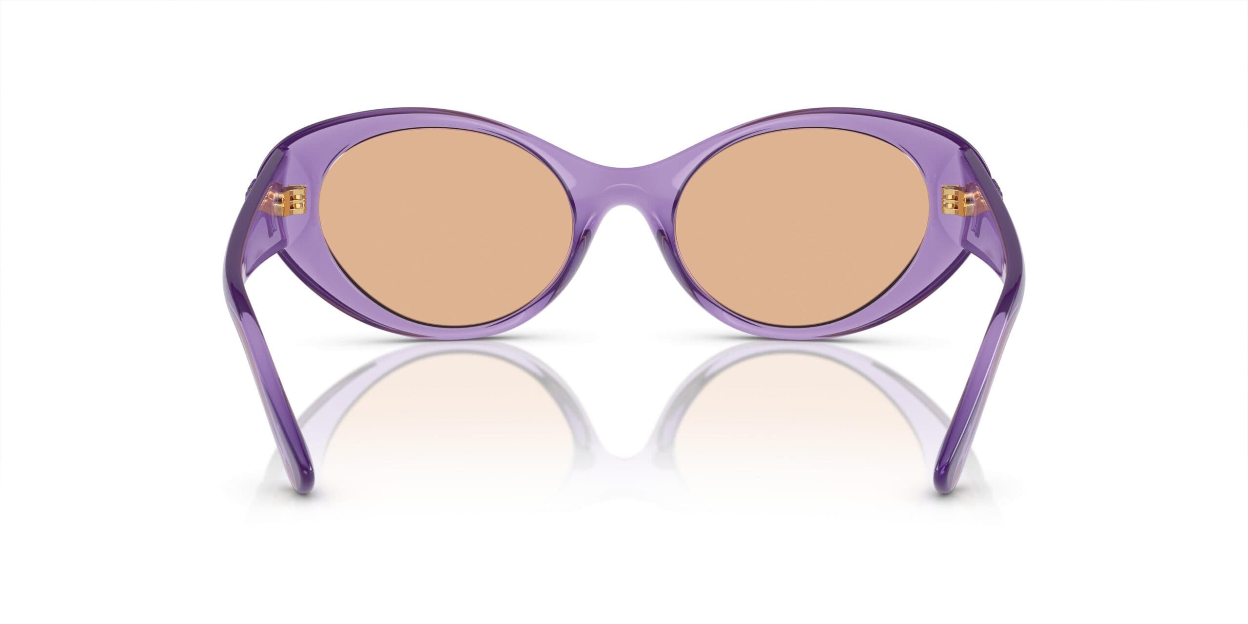 Versace 0VE4455U 5353/3 Sunglasses Purple Transparent 53mm Women 4
