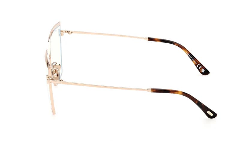 Tom Ford FT5946B 028 Eyeglasses Shiny Rose Gold 57mm Women 3