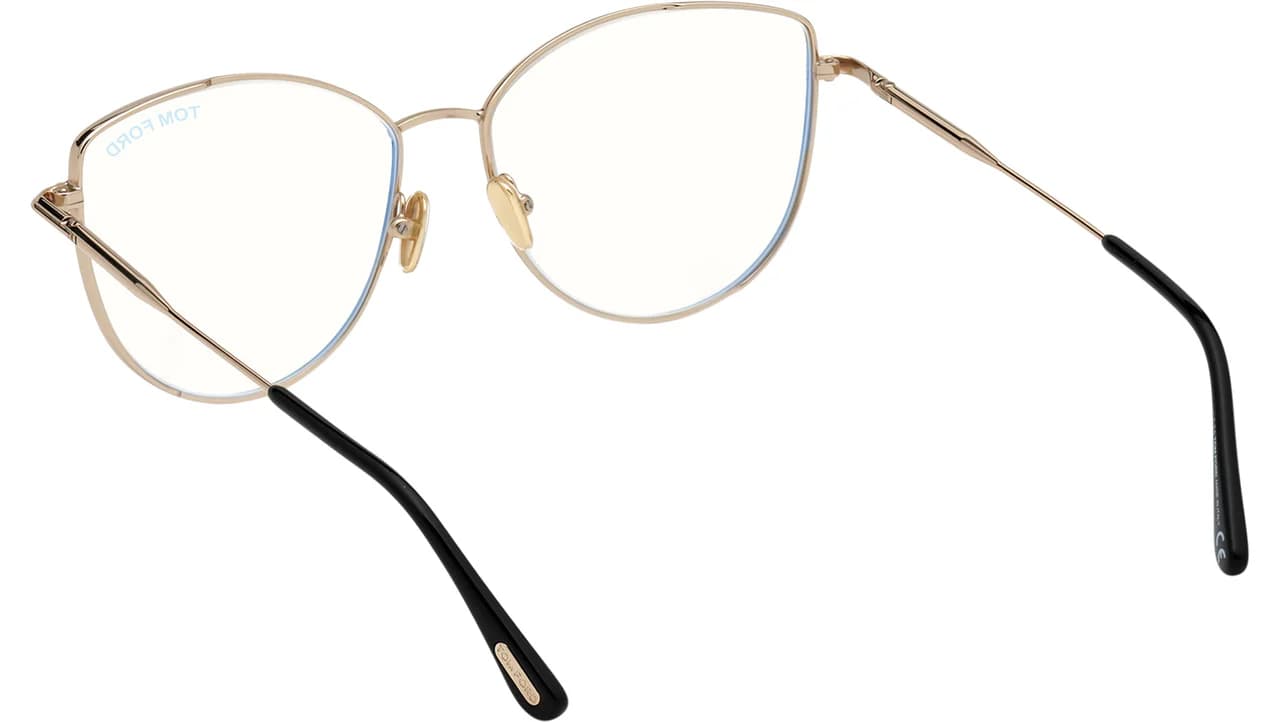 Tom Ford FT5667B 005 Eyeglasses Shiny Black 55mm Women 4