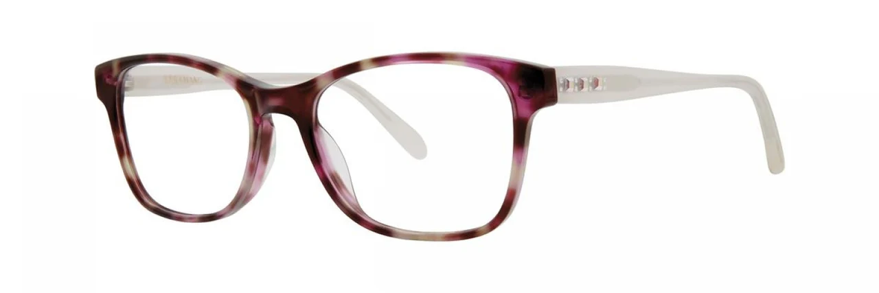Vera Wang Kami Eyeglasses Amethyst Tortoise 52mm Women