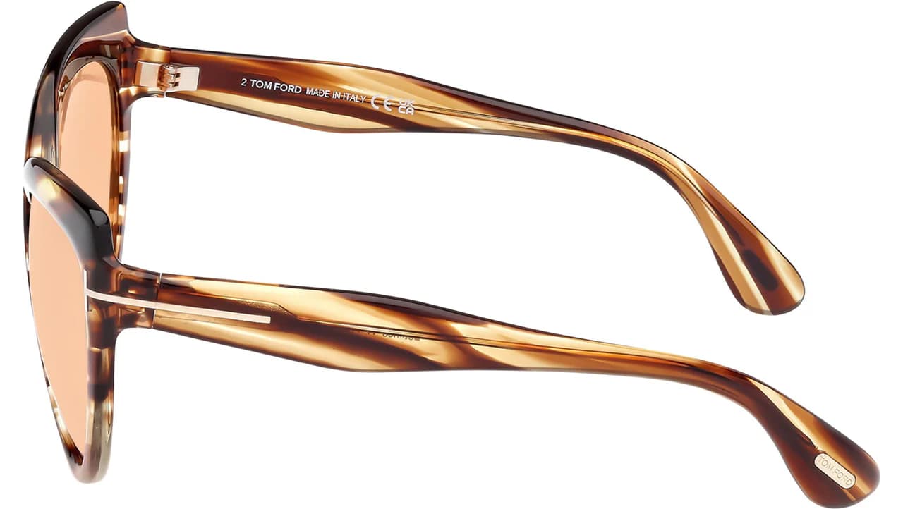 Tom Ford FT1196 53E Sunglasses Blonde Havana 65mm Women 3