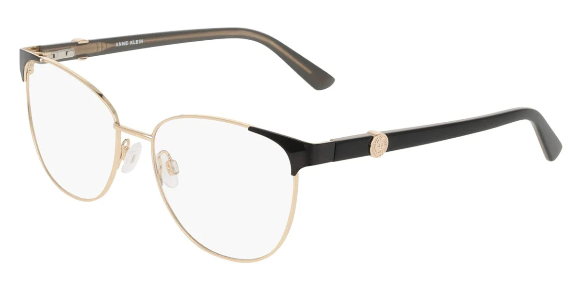 Anne Klein AK5133 001 Eyeglasses Black Gold 53mm Women