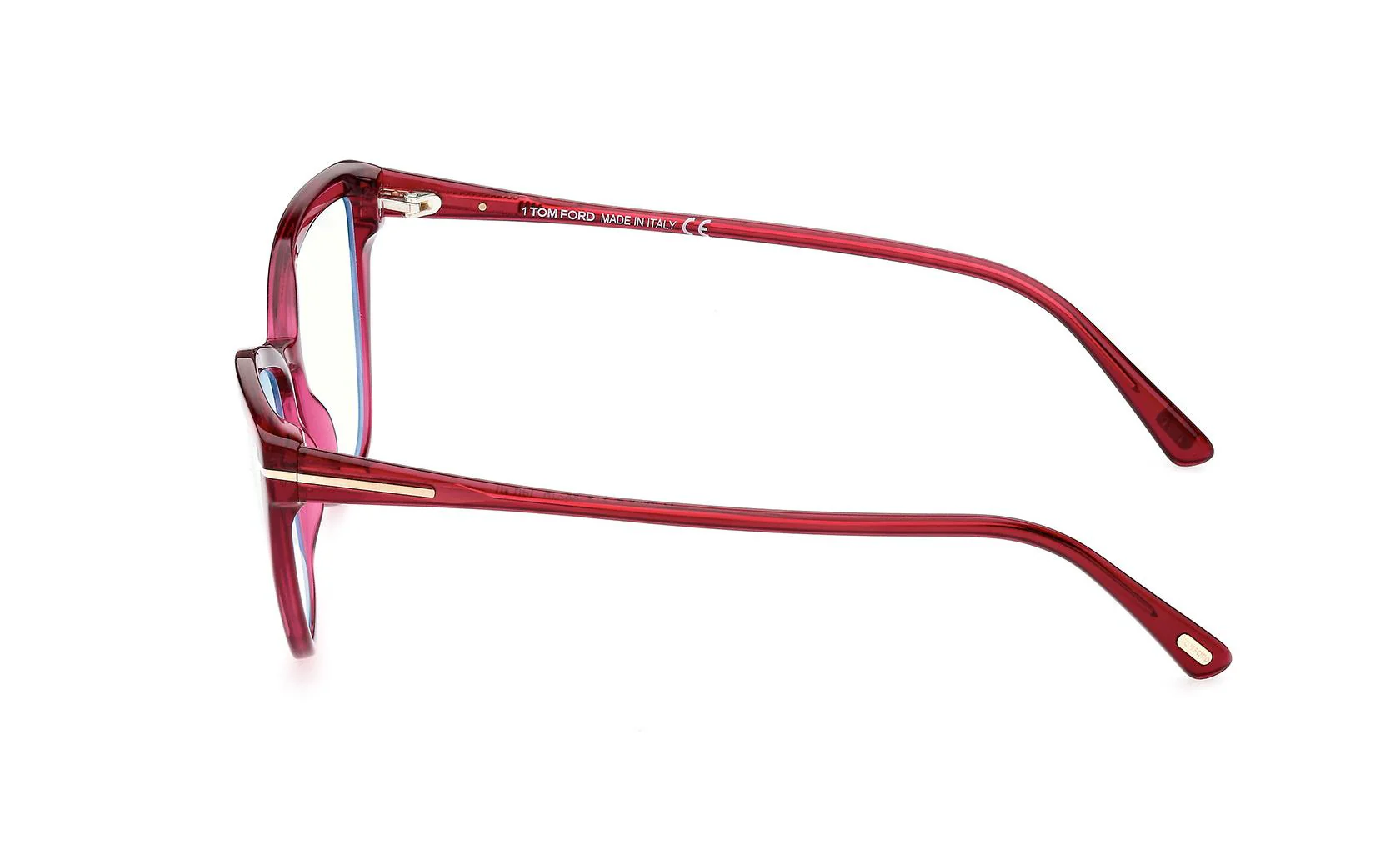 Tom Ford FT5825B 075 Eyeglasses Shiny Fuxia 55mm Women 3