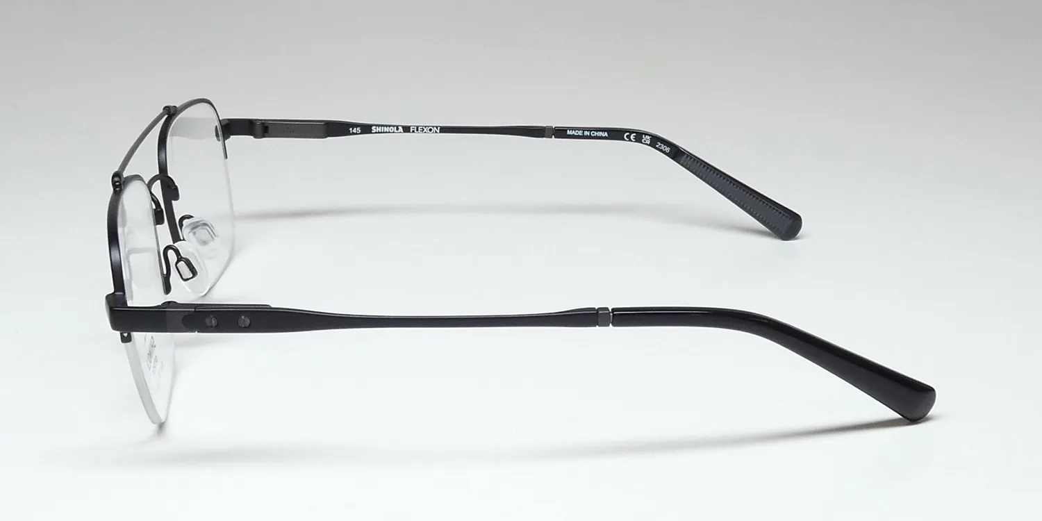 Flexon Shinola 21000 001 Eyeglasses Matte Black 52mm 4