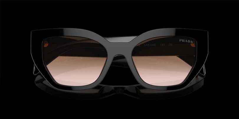 Prada 0PR A09S 1AB0A6 Sunglasses Black 53mm Women 5