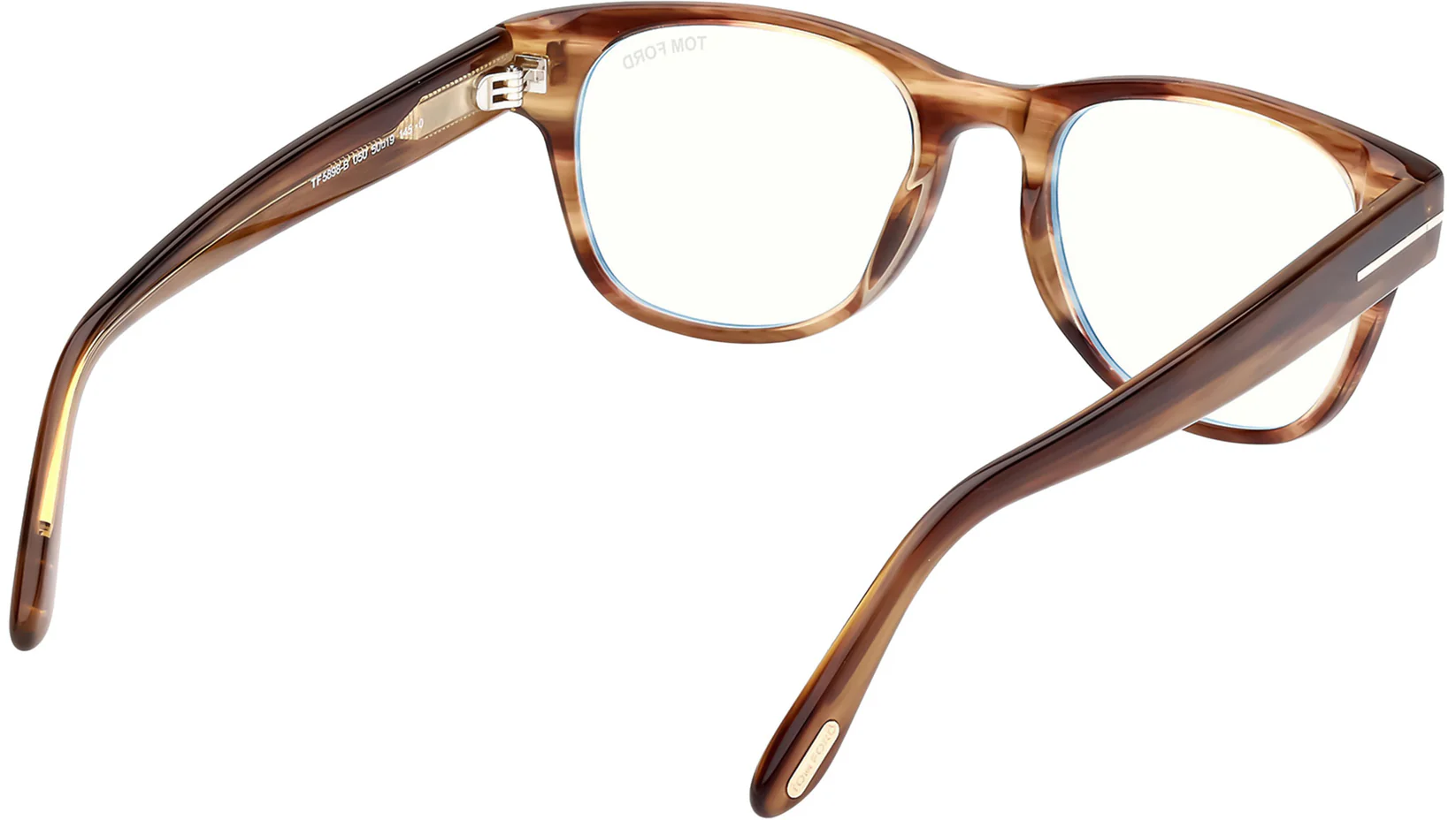 Tom Ford FT5898B 050 Eyeglasses Dark Brown 52mm Men 5