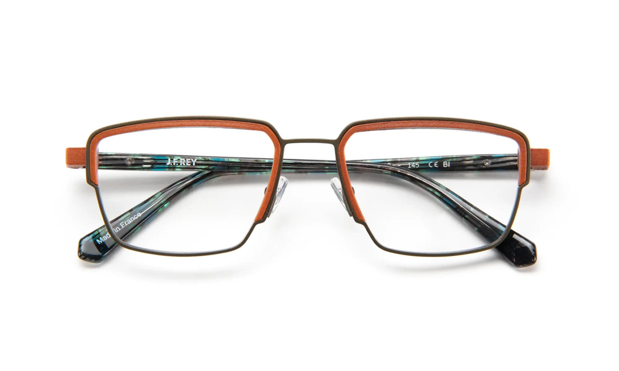 J.F. Rey JF3031 C4332 Eyeglasses Khaki/cognac 52mm Men 2
