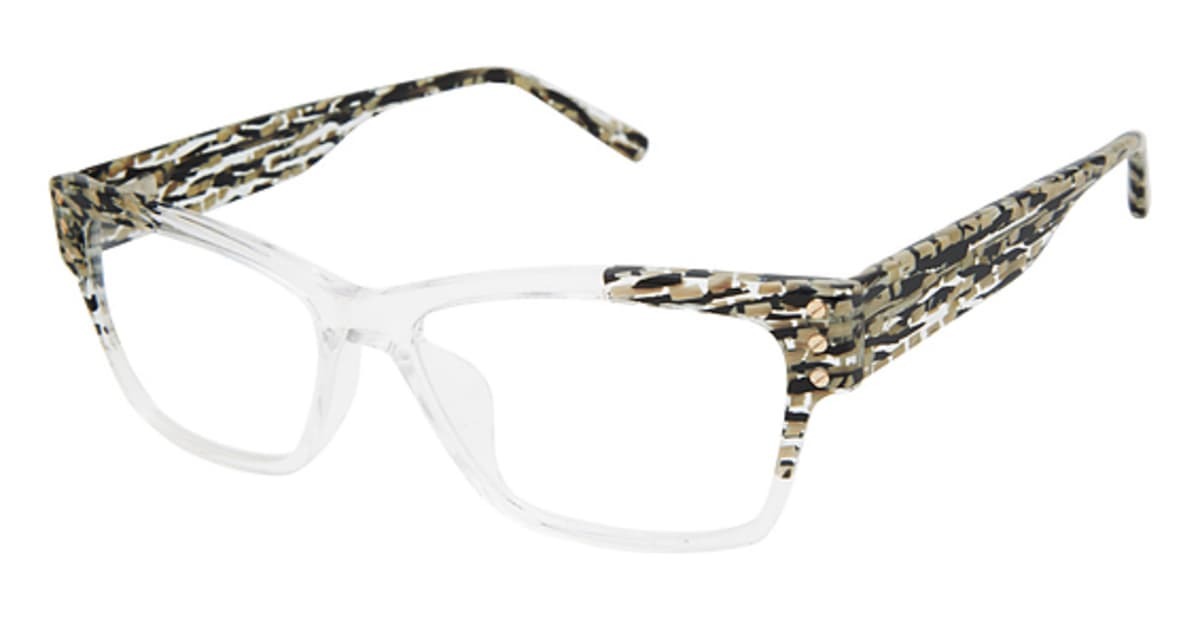 L.A.M.B. LAUF097 CRY Eyeglasses Crystal 57mm Women