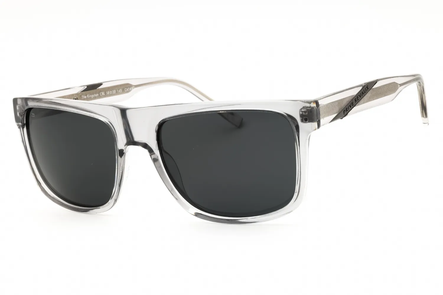 Prive Revaux THE KINGSTON/S 0CBL M9 Sunglasses Grey Crystal 58mm Men