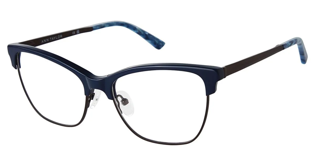 Ann Taylor AT349 C03 Eyeglasses Navy/dark Gun 54mm Women