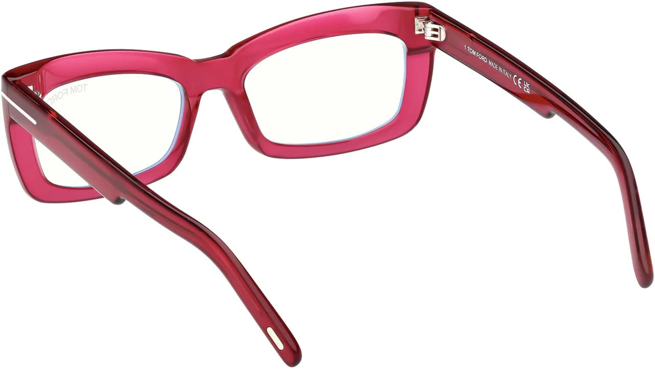 Tom Ford FT5966B 075 Eyeglasses Shiny Fuxia 55mm Women 3