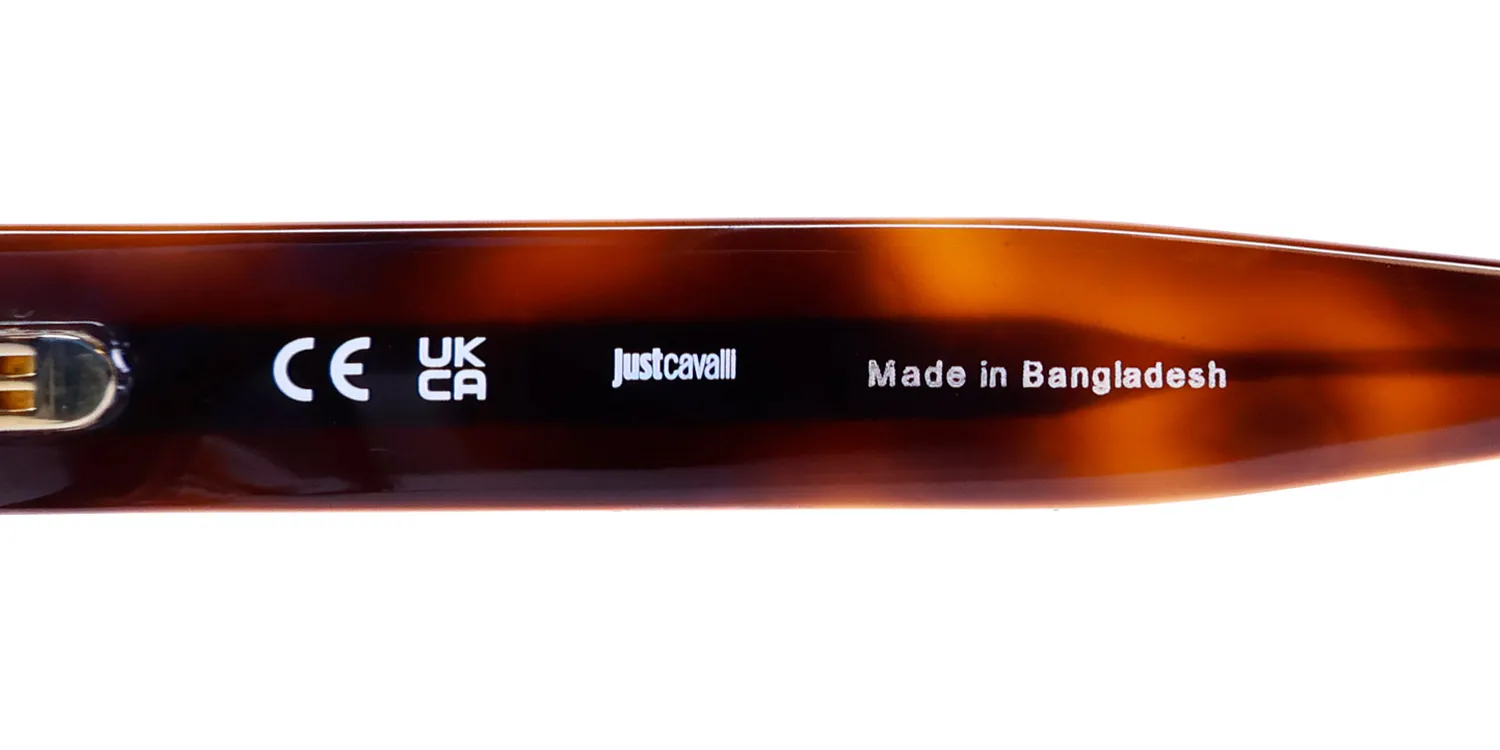 Just Cavalli Vjc006 09aj Eyeglasses Havana Brown 53mm 7