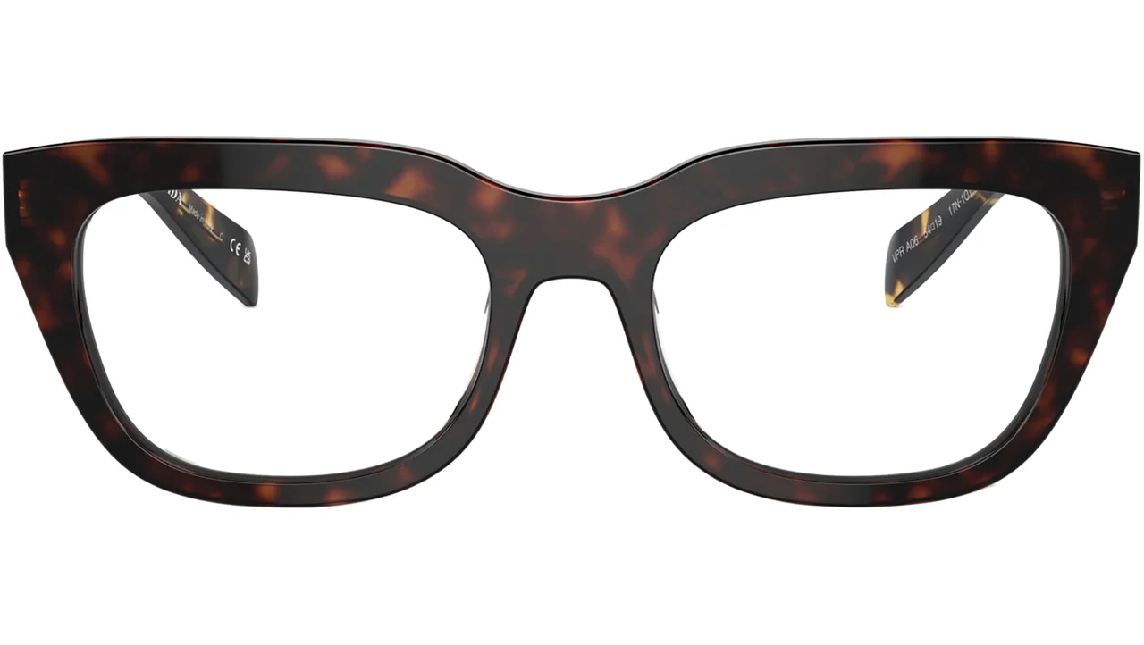 Prada PR A06V 17N1O1 Eyeglasses Havana 54mm Women 2