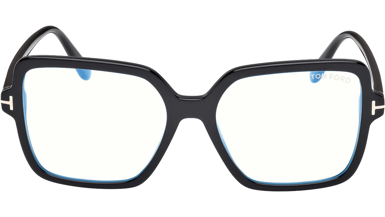 Tom Ford FT6063B 001 Eyeglasses Shiny Black 56mm Women 2