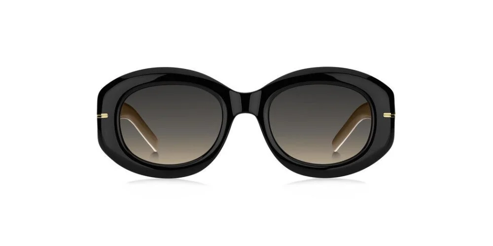 HUGO BOSS 1521/N/S 00WM Sunglasses Black Beige 51mm Women 2
