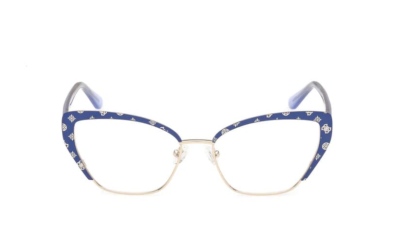 Guess GU50122 092 Eyeglasses Blue 54mm Women 2