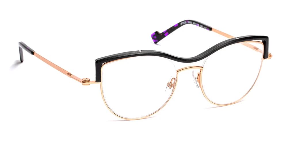 J.F. Rey JF2938 C5500 Eyeglasses Gold/aluminium Black 49mm Women