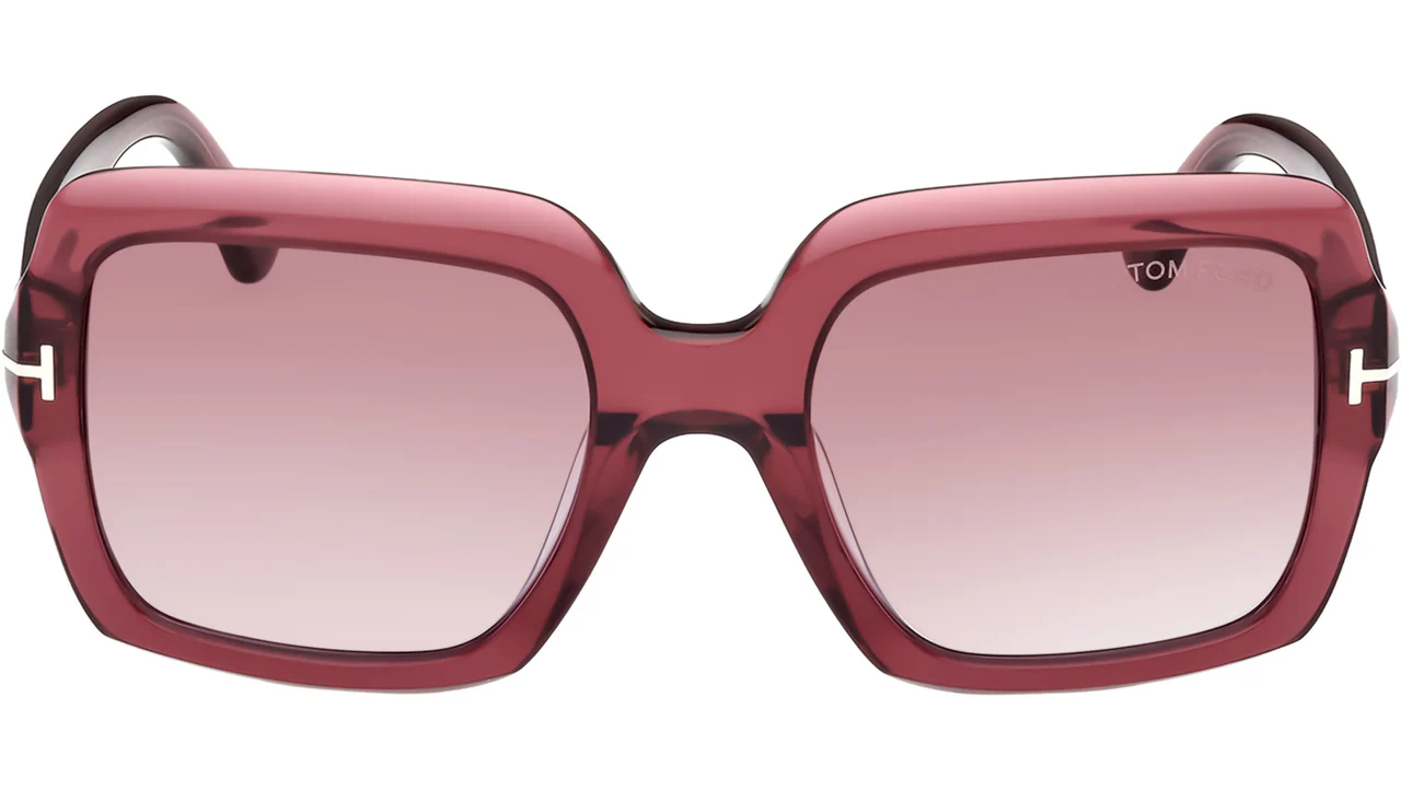 Tom Ford FT1082 66Y Sunglasses Shiny Red 54mm Women 2