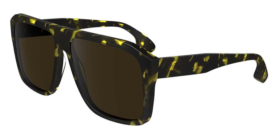 Victoria Beckham VB671S 012 Sunglasses Black Yellow Havana 59mm Women