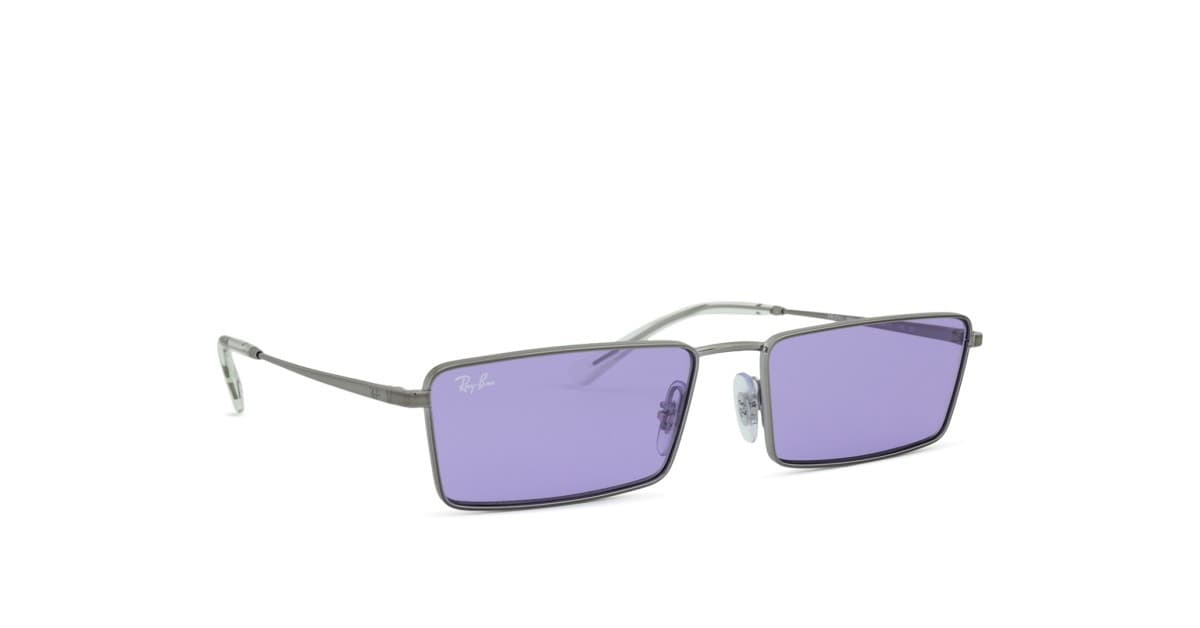 Ray-Ban RB3741 EMY 004/1A RB3741 Sunglasses Silver 59mm Unisex