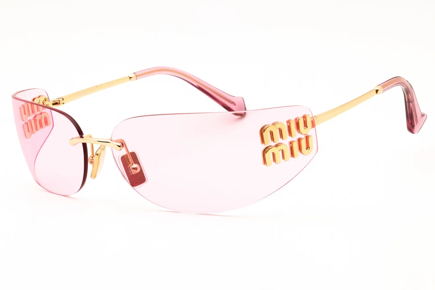 Miu Miu 0MU A51S 5AK90Y Sunglasses Gold 75mm Women