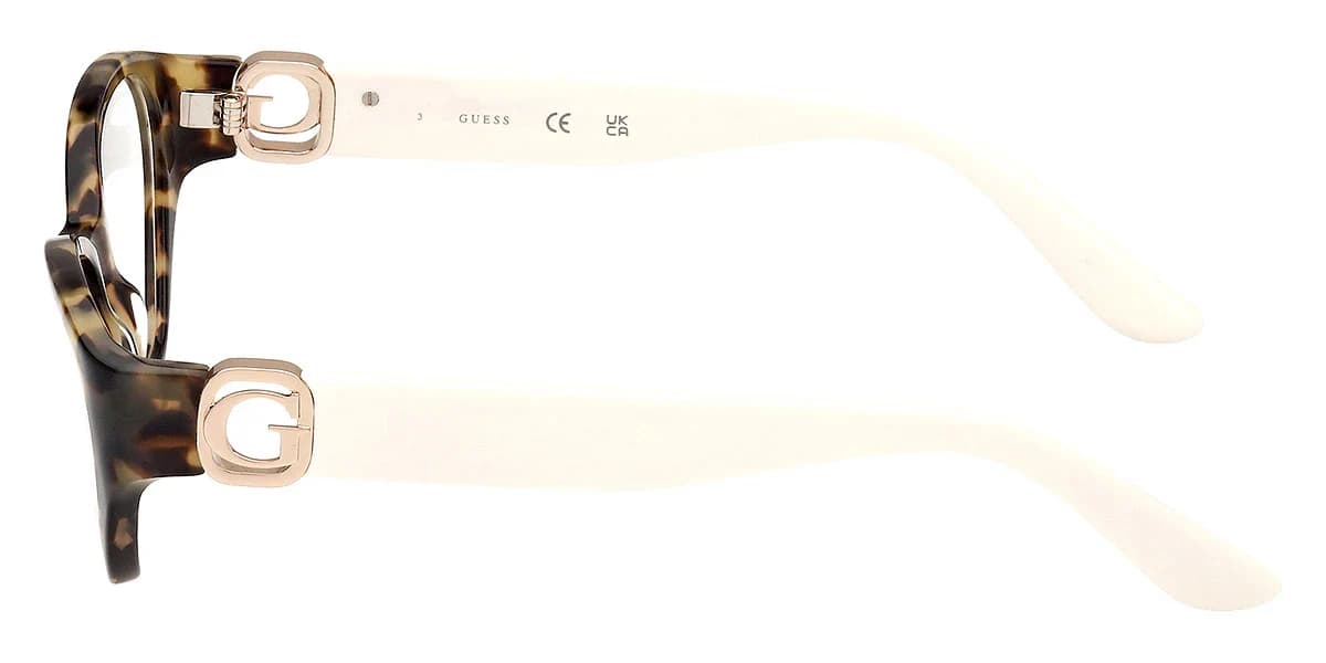 Guess GU50119 056 Eyeglasses Havana White 51mm Women 3