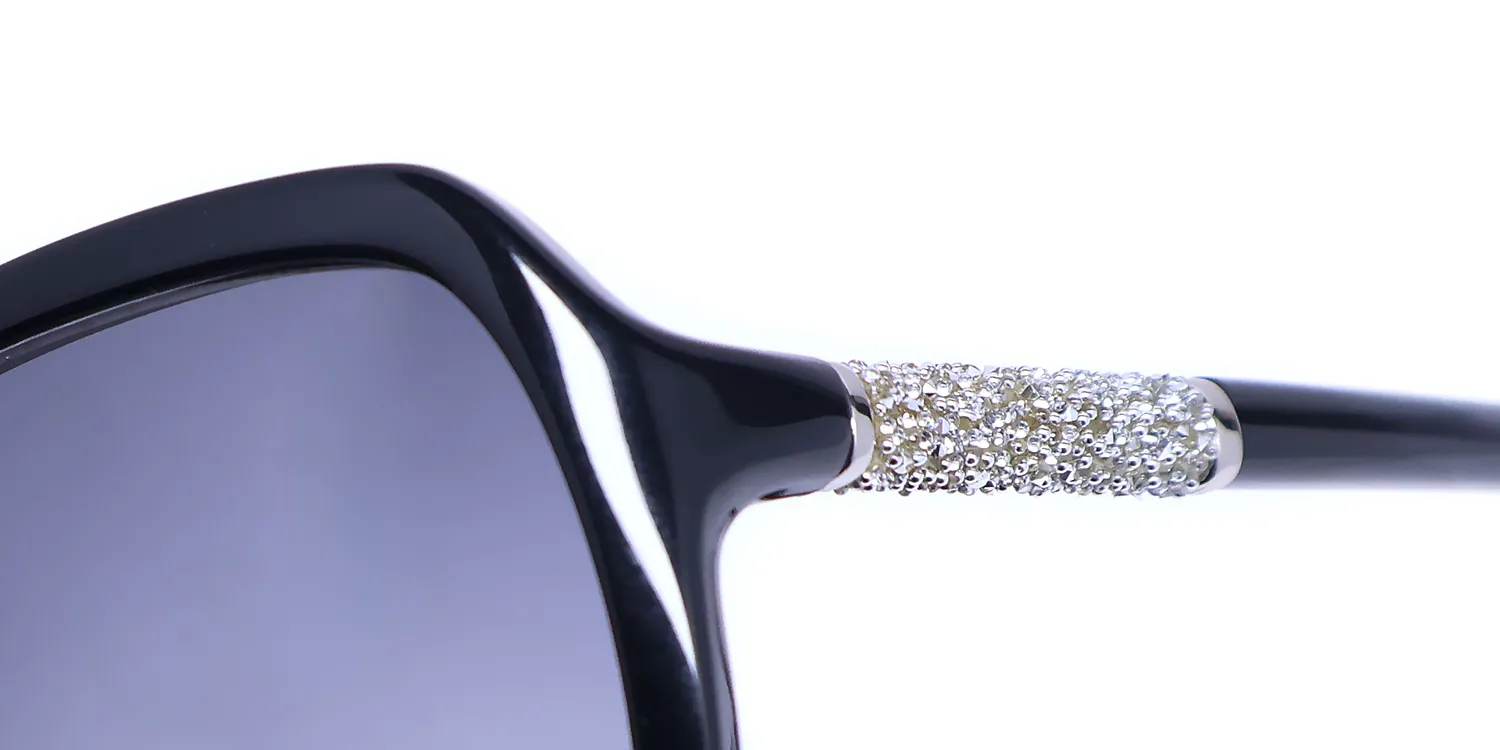 Nine West Nw627s 001 Sunglasses Black 57mm 6