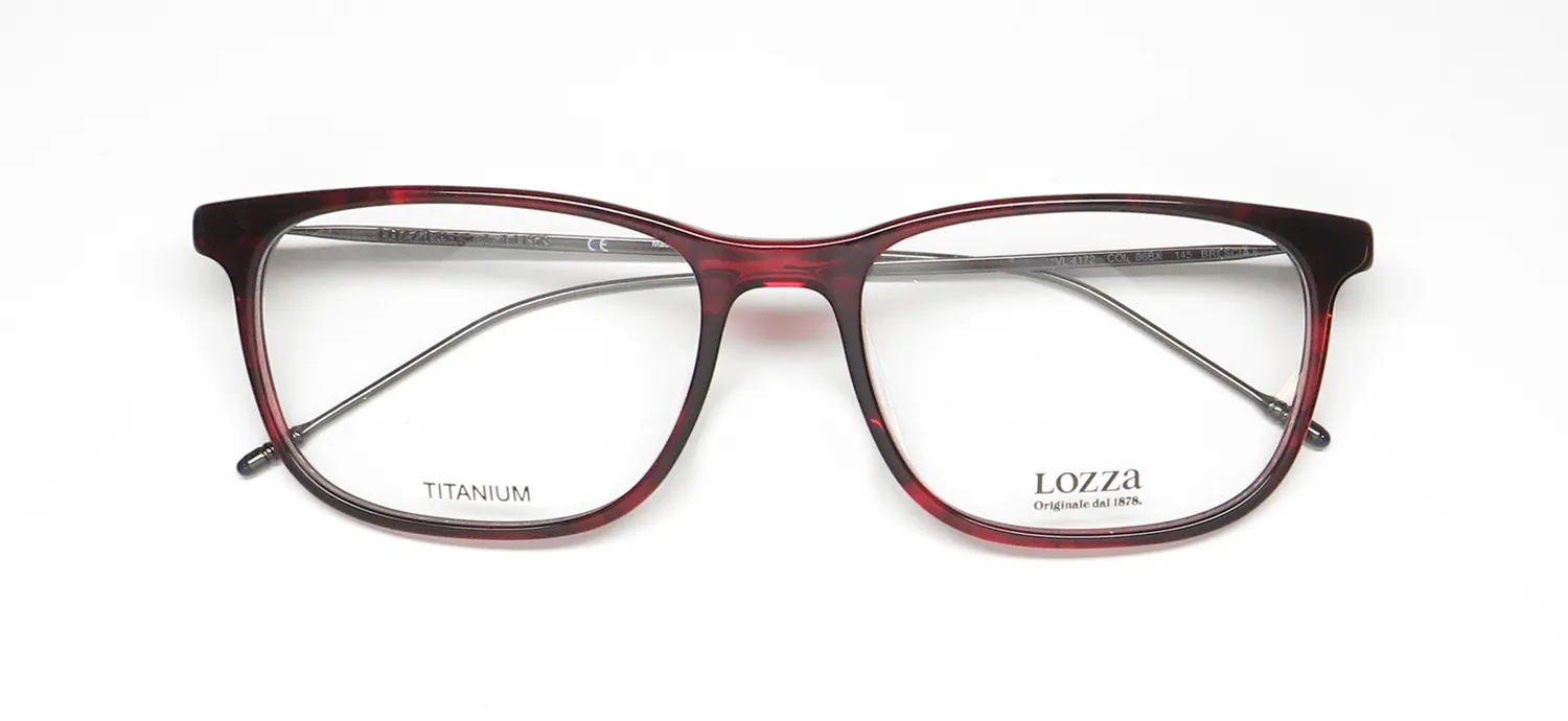 Lozza Vl4172 06bx Eyeglasses Red Tortoise 55mm 2
